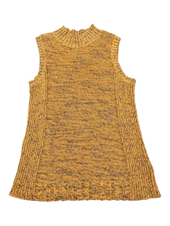Nine West Sweaters - Nine West Marled Orange Mock Neck Sleeveless Sweater Tunic XXL